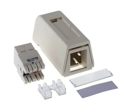 63-7962-65　Molex Premise Networks Cat5e 1 Way RJ45 Surface Mount Box,With UTP Shield Type　SBX-00006-02