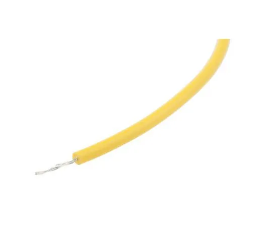 63-8049-61　RS PRO Yellow Hook Up Wire UL1015, 0.33 mm², 600 V 22 AWG, 100m　872-4640