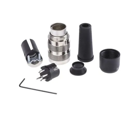 63-8009-09　Binder 581 Series M16 Cable Mount Connector, 4 contacts Plug　99-2009-220-04