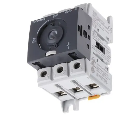 63-7970-48　3 Pole DIN Rail Non Fused Isolator Switch, NO/3NC (Auxiliary), 80 A, 37 kW　2200 3008