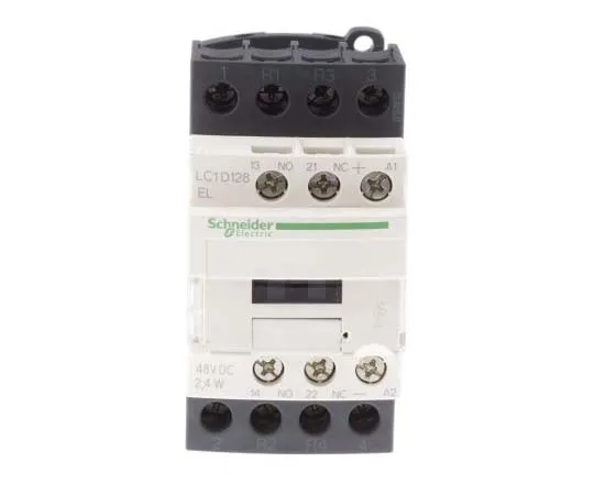 63-7789-74　Schneider Electric 4 Pole Contactor, 25 A, 48 V dc Coil, TeSys D, 2NO/2NC　LC1D128EL