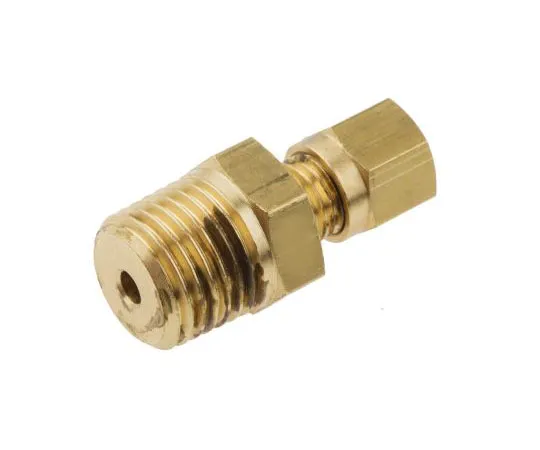 63-8037-32　RS PRO Brass Compression Fitting for *** with Thermocouple With 3mm Probe Diameter, 1/4 BSPT　839-9531