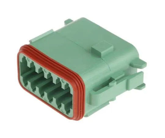 63-7762-17　Deutsch DT Series, 2 Row 12 Way Plug Connector, with Crimp Termination Method　DT0612SC-CE06
