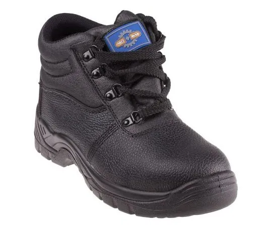 63-7985-91　RS PRO Black Steel Toe Men Safety Boots, UK 6, US 7　790-3981