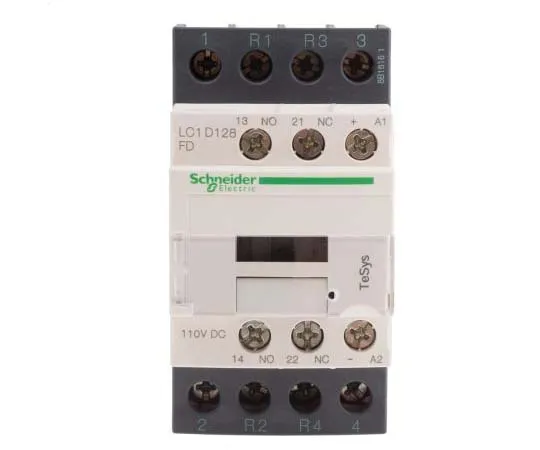 63-7791-25　Schneider Electric 4 Pole Contactor, 25 A, 110 V dc Coil, TeSys D, 2NO/2NC　LC1D128FD