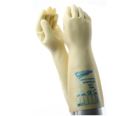 63-7952-45　BM Polyco Electricians Gloves Latex Electrical Safety Gloves, size 8, Brown　RE00360/08