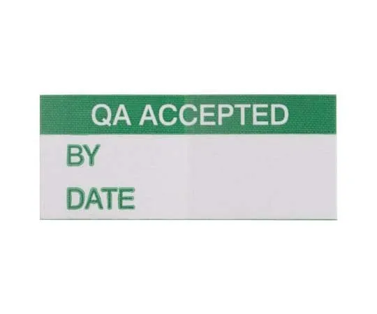 63-7809-21　RS PRO Adhesive Pre-Printed Adhesive Label-QA Accepted-. Quantity: 140　758-7961