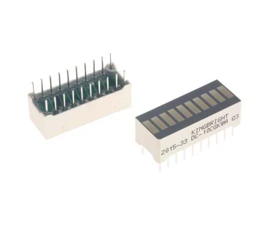 63-7754-97　DC-10CGKWA Kingbright Light Bar LED Display, Green　DC-10CGKWA