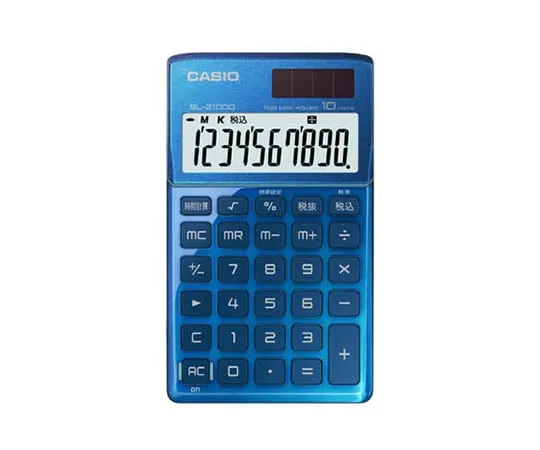 62-1062-06　［Discontinued］CASIO Design Calculator Notebook Type Blue　SL-Z1000BU-N