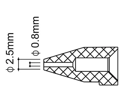 61-4931-98　［Discontinued］Nozzle 0.8 mm　N50-03