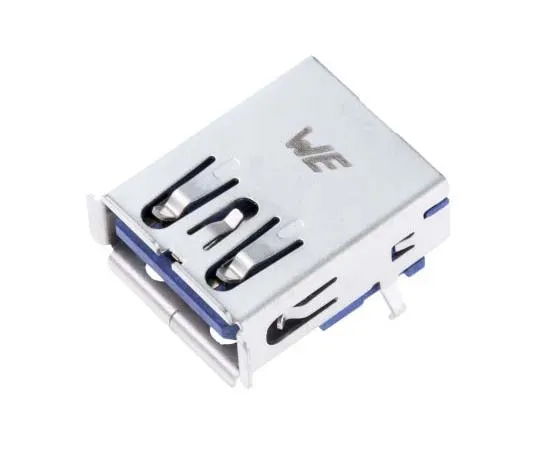 63-7797-09　Wurth Elektronik WR-COM Series, Right Angle Through Hole, Version 3.0 Type A USB Connector, Receptacle　692122030100