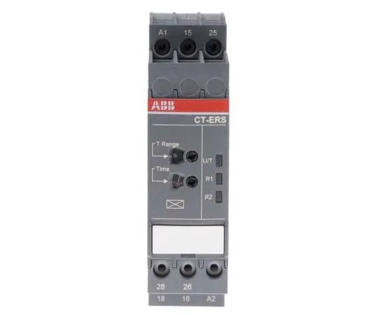63-7796-18　ABB ON Delay Single Timer Relay, Push In, 0.05 s → 300 h, DPDT, 2 Contacts, SPDT, 24 → 240 V ac, 24　1SVR740100R3300  CT-ERS.22P