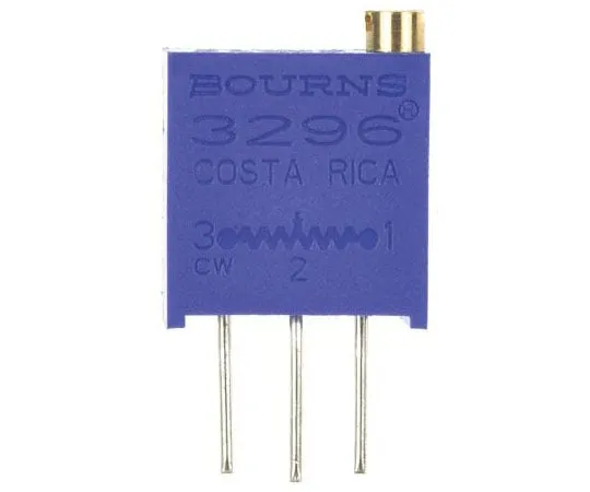 63-7975-57　2.2kΩ Through Hole Trimmer Potentiometer 0.5W Top Adjust Bourns 3296 Series　3296Y-1-222LF