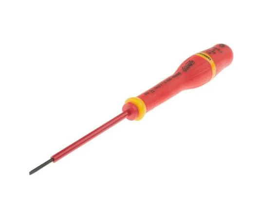 63-8052-80　Facom, VDE 1000V Approved Slotted Insulated Screwdriver 2 mm Tip 40 mm　AT2X75VE