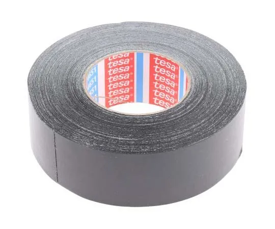 63-7817-59　Tesa Tesa 4651 Acrylic Coated Black Cloth Tape, 50mm x 50m, 0.31mm Thick　04651-00508-00
