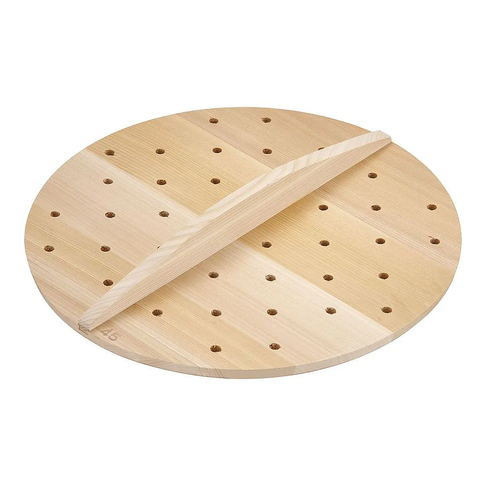 62-6342-45　SA Thick Sawara Hole Makeki Lid 45 cm