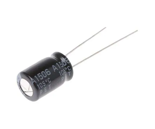 63-7798-84　Rubycon 1000μF 6.3V dc Aluminium Electrolytic Capacitor, Through Hole 8 (Dia.) x 11.5mm +105°C 8mm 3.5mm　6.3YXJ1000M8X11.5