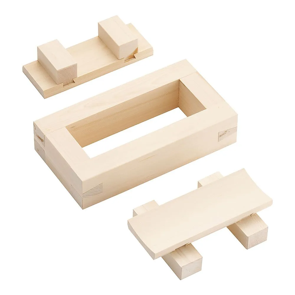 62-6473-74　Wooden Osaka Sushi 1 mountain (cypress wood)