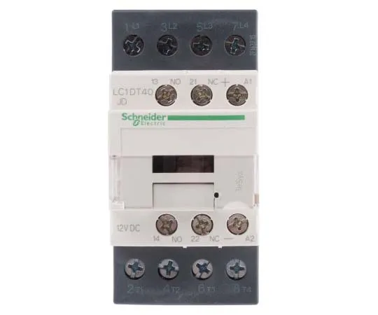 63-7791-99　Schneider Electric 4 Pole Contactor, 40 A, 12 V dc Coil, TeSys D, 4NO　LC1DT40JD