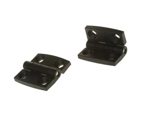 63-7956-94　RS PRO Matte Glass Reinforced Nylon PA, Stainless Steel Square Hinge with a Knurled Pin Screw, 40mm x 40mm x 5.2mm　770-3015