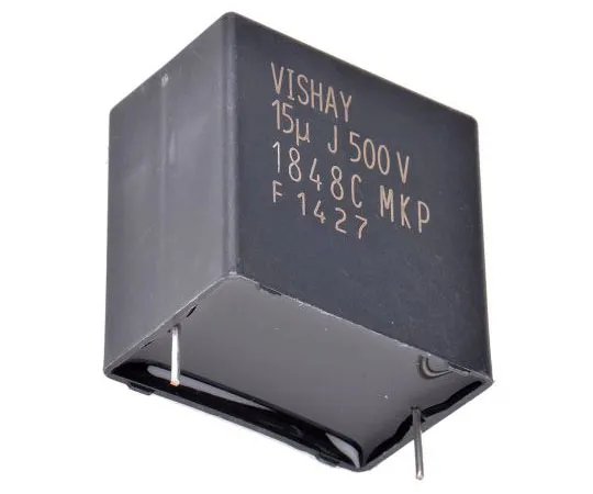 63-8030-86　Vishay 15μF Polypropylene Capacitor PP 500V dc ±5% Tolerance Through Hole MKP1848C Series　MKP1848C61550JK2