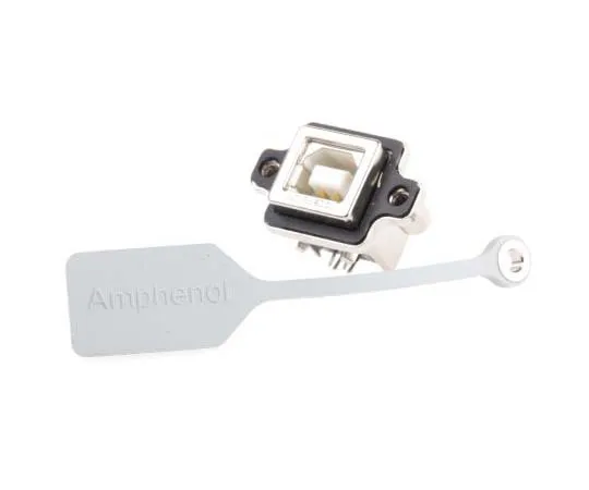63-7763-56　Amphenol 1 Port Right Angle Through Hole Mount Female Type B USB Connector　MUSBD11131