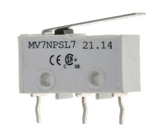 63-8004-06　SP Lever Subminiature Micro Switch, 2 A @ 250 V ac　804-6278