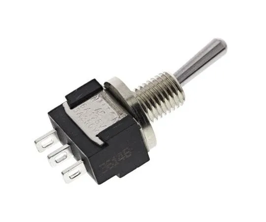 63-8025-38　KNITTER-SWITCH Single Pole Double Throw (SPDT) Toggle Switch, (On)-On, IP67, Panel Mount　MTE 106 F