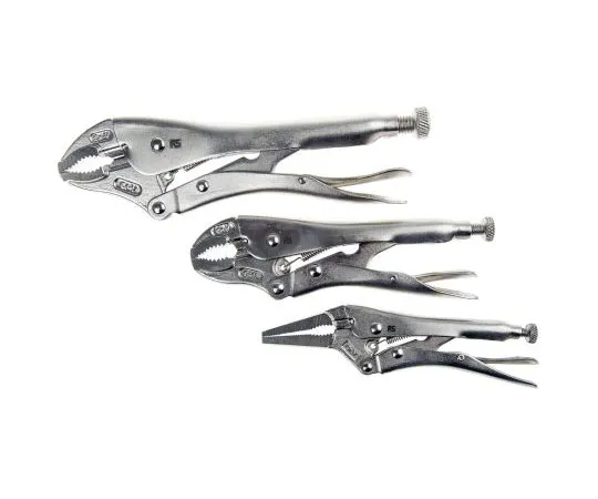 63-8041-26　RS Pro 3 Piece Chrome Vanadium Steel Locking Plier Set　847-3768