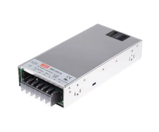 63-8020-96　Mean Well 451W 1 Output Embedded Switch Mode Power Supply SMPS, 18.8A, 24V dc Medical Approved Enclosed　MSP-450-24