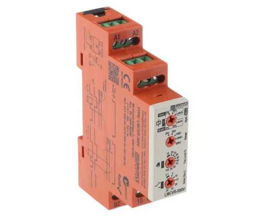 63-8042-30　Broyce Control L-Series Voltage Monitoring Relay With SPDT Contacts, 24 → 230 V ac/dc　LMCVR-500V 24-230VAC/DC
