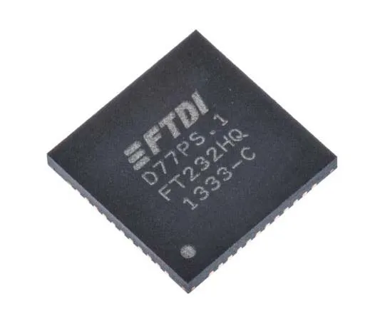 63-7778-64　FTDI Chip, QFN USB to Serial UART RS232, RS422, RS485 UART 12Mbit/s, 1.8 V, 3.3 V, 48-Pin FT232HQ-REEL　FT232HQ-REEL