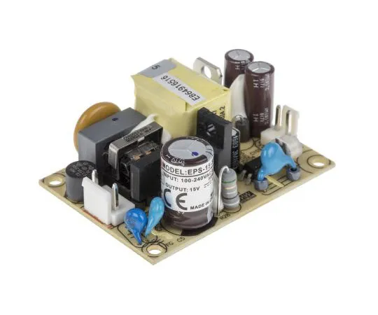 63-7966-98　Mean Well 15W 1 Output Embedded Switch Mode Power Supply SMPS, 1A, 15V dc Open Frame　EPS-15-15
