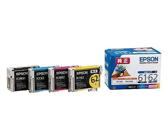 61-0511-60　［Discontinued］Epson Genuine Ink Cartridge Color (4 Colors Pack)　IC4CL6162