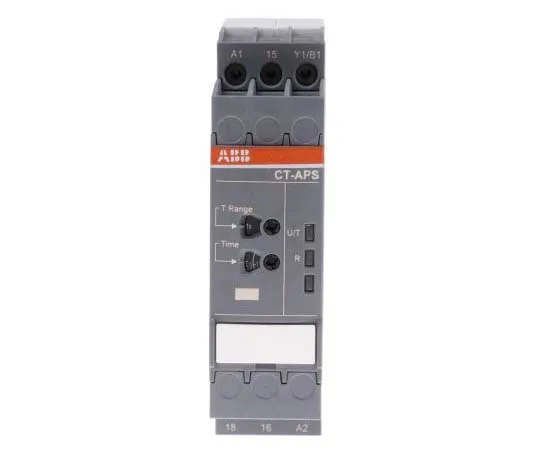 63-7796-19　ABB OFF Delay Single Timer Relay, Push In, 0.05 s → 300 h, SPDT, 1 Contacts, SPDT, 24 → 240 V ac, 24　1SVR730180R3100  CT-APS.12S