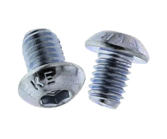 63-8028-27　RS Pro M6 x 8mm Hex Socket Button Screw Bright Zinc Plated Steel　822-9189