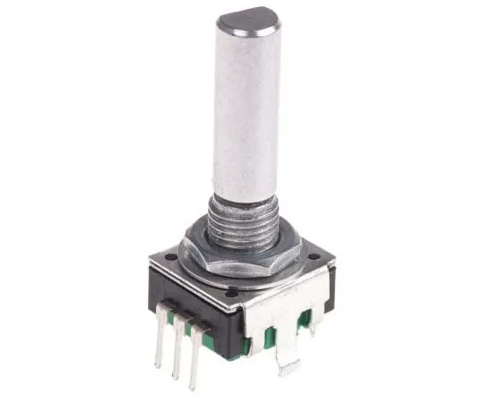 63-7778-36　Bourns 24 Pulse Incremental Mechanical Rotary Encoder with a 6 mm Flat Shaft (Not Indexed)　PEC11R-4225F-S0024