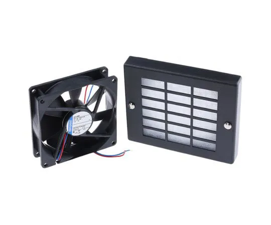 63-7998-61　Fan Kit, ebm-papst, 3414NHH-KR1 DC 102m³/h 3250rpm 3414 Axial Fan, Fan Controller, Fan Filter 2.7W 18 → 26 V dc　3414NHH-KR1