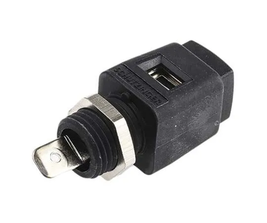 63-7802-62　Black quick release terminal, 6.3mm tab　ESD 498 / SW