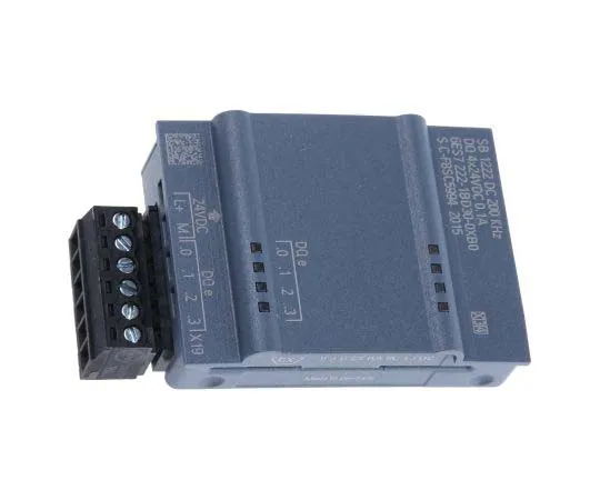 63-7795-73　Siemens 6ES7 Series PLC I/O Module 4 Outputs 50 mA 24 V dc, 62 x 38 x 21 mm　6ES7222-1BD30-0XB0