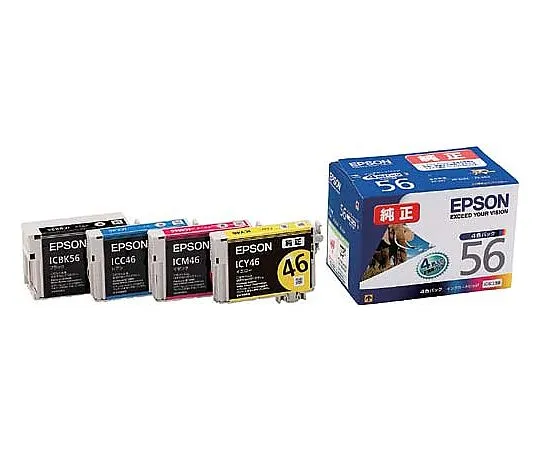 61-0511-59　［Discontinued］Epson Genuine Ink Cartridge Color (4 Colors Pack)　IC4CL56