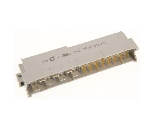 63-7785-29　Harting 09 06 Series 24 + 7 Way 2.54 mm, 5.08 mm, 10.16 mm Pitch, Type MH Class C2, 2/3 Row, Right Angle DIN 41612　9061316922