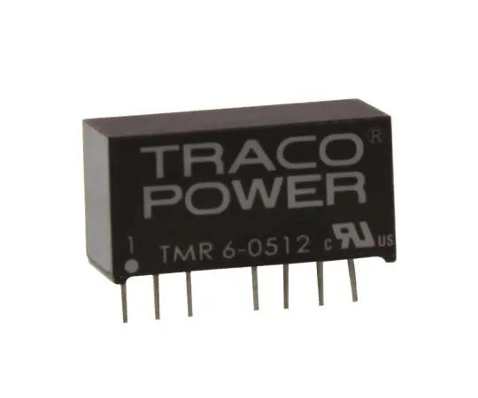 63-7805-47　TRACOPOWER TMR 6 6W Isolated DC-DC Converter Through Hole, Voltage in 4.5 → 9 V dc, Voltage out 12V dc　TMR 6-0512