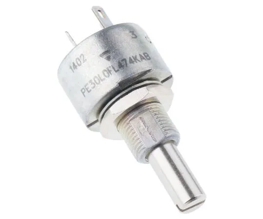 63-7987-46　Vishay 1 Gang Rotary Cermet Potentiometer with a 6 mm Dia. Shaft, 470kΩ, ±10%, 0.19W, Linear PE30L0FL474KAB　PE30L0FL474KAB