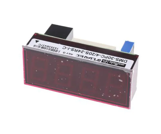 63-8012-21　Murata DMS-30PC-4/20S-24RS-I-C , LED Digital Panel Multi-Function Meter for Current, 22.3mm x 53.8mm　DMS-30PC-4/20S-24RS-I-C
