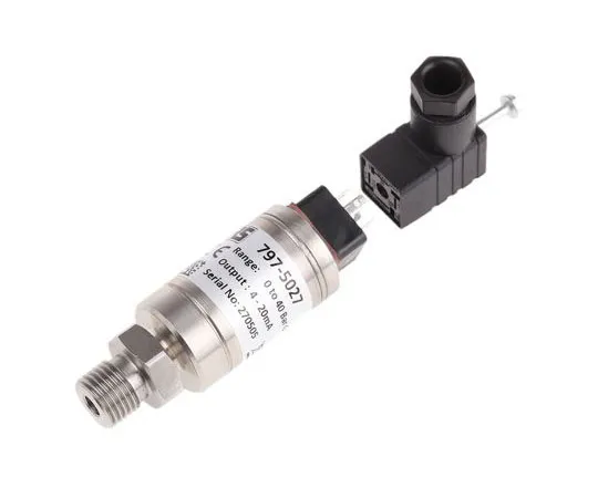 63-7996-71　RS PRO Gauge for Air, Gas, Hydraulic Fluid, Liquid, Water Pressure Sensor, 40bar Max Pressure Reading , 9 → 32 V　797-5027