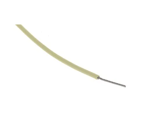 63-8037-94　RS Pro PTFE Equipment Wire 0.12 mm² CSA, Yellow 100m Reel　841-7204
