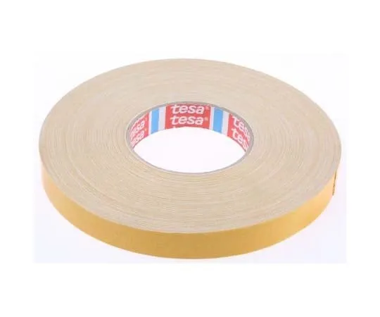 63-7817-70　Tesa 4964 White Double Sided Cloth Tape, 19mm x 50m, 0.39mm Thick　4964 50mx19mm