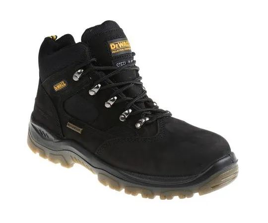 63-8046-47　DeWALT Challenger Black Steel Toe Men Safety Boots, UK 7, US 8　BLACK CHALLENGER 4 7