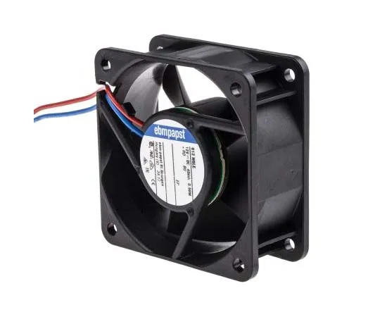 63-7811-28　ebm-papst 600N Series Axial Fan, 60 x 60 x 25mm, 21m³/h, 600mW, 12 V dc　612NGLE